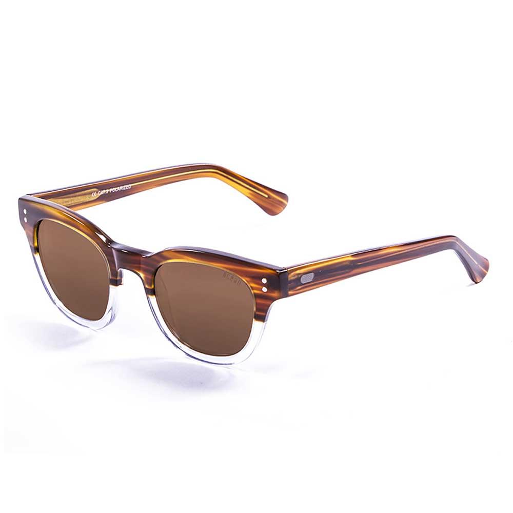 Купить Ocean sunglasses 62000.6 поляризованные солнцезащитные очки Santa Cruz Frame Brown Light-White Trans / Brown Frame Brown Light-White Trans / Brown/CAT3 7ft.ru в интернет магазине Семь Футов