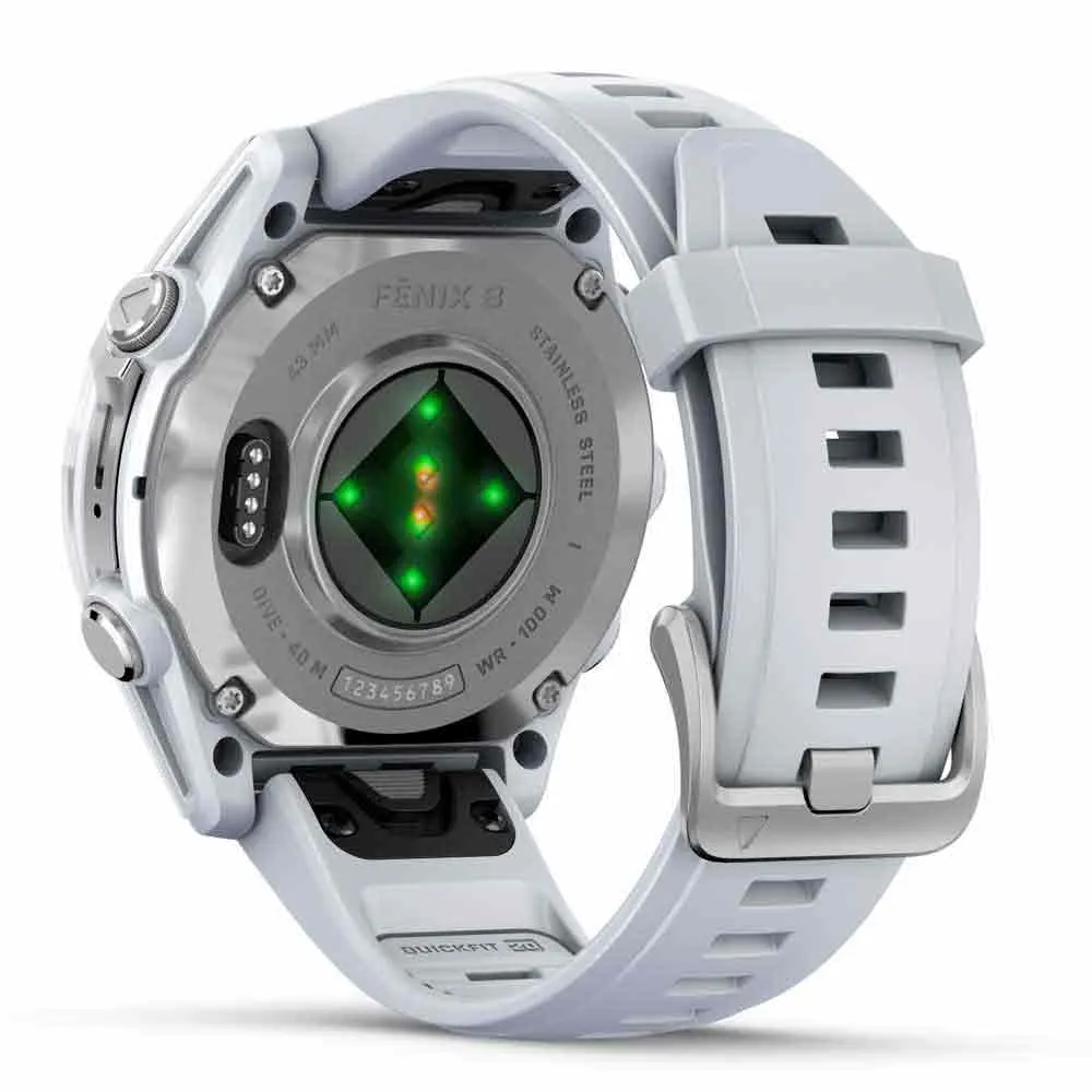 Купить Garmin 010-02903-00 Smartwatch Fenix 8 AMOLED 43 mm  White 7ft.ru в интернет магазине Семь Футов