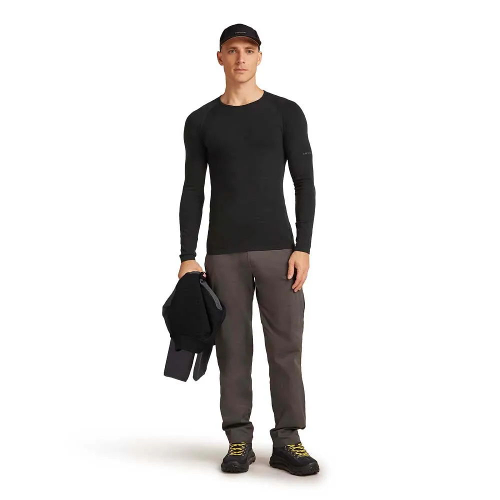 Купить Icebreaker 0a571h001/m Базовый слой с длинным рукавом Merino Blend 260 ZoneKnit™ Seamless Crewe Black 30x25x2 7ft.ru в интернет магазине Семь Футов