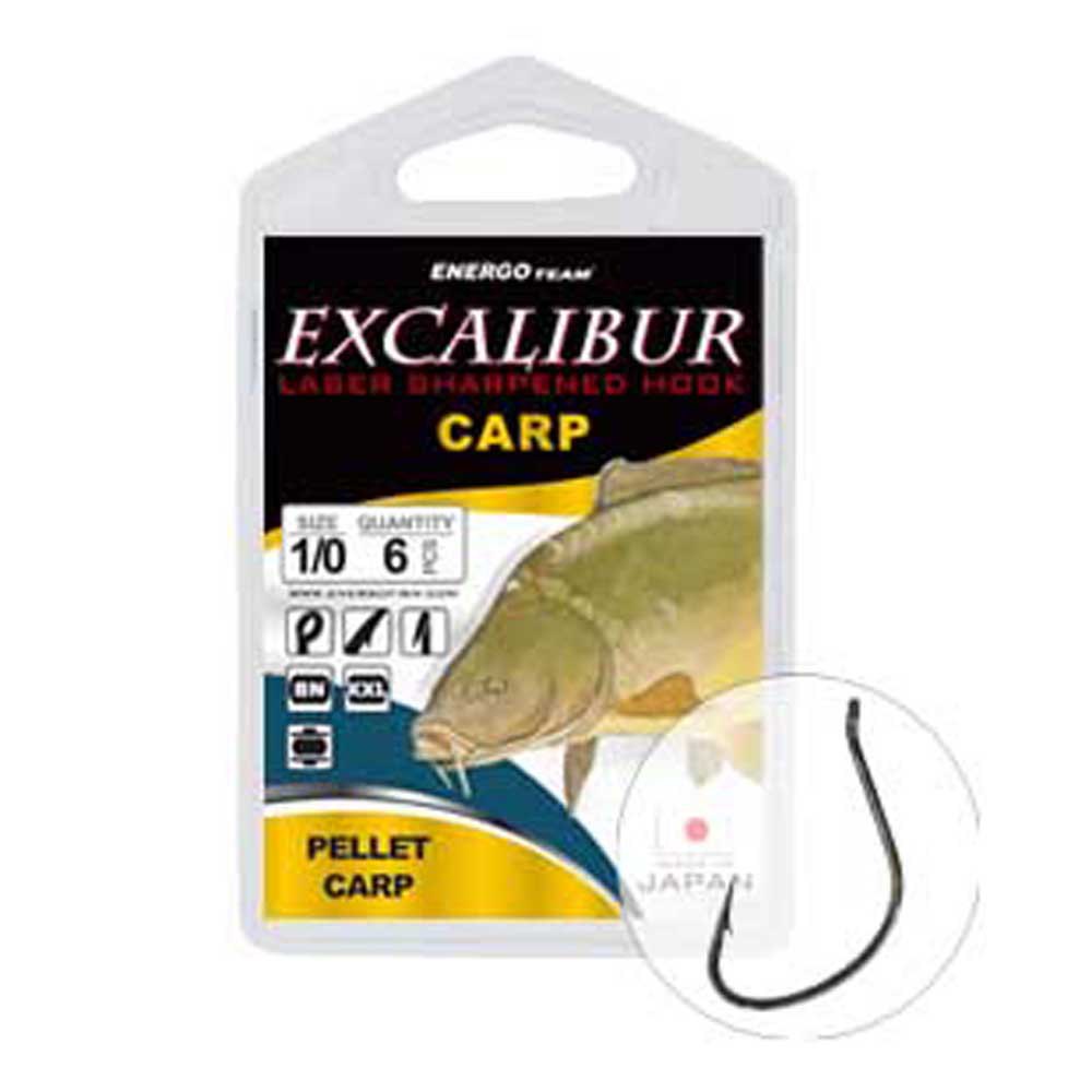 Купить Excalibur 47310004 Pellet Carp Крючки С Одним Глазком Серебристый Black Nickel 4 7ft.ru в интернет магазине Семь Футов