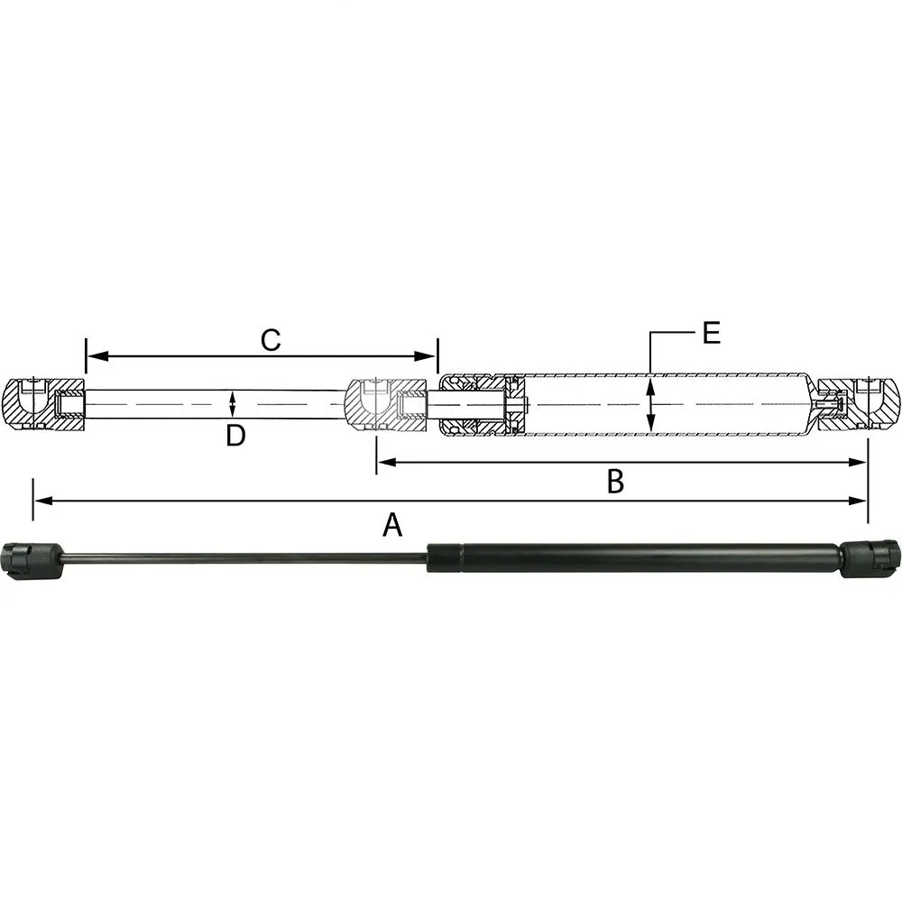 Купить Jr products 342-GSNI530030 Gas Spring  50.8 cm 7ft.ru в интернет магазине Семь Футов