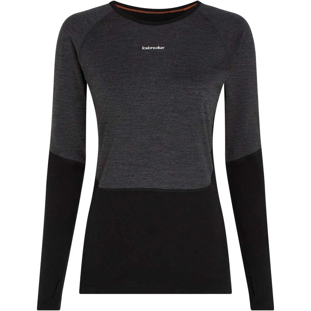 Купить Icebreaker 0a57e30ji/xs Базовый слой с длинным рукавом Merino 200 Oasis+ Crewe Black / Jet Heather / Undyed / Cb 30x25x2 7ft.ru в интернет магазине Семь Футов