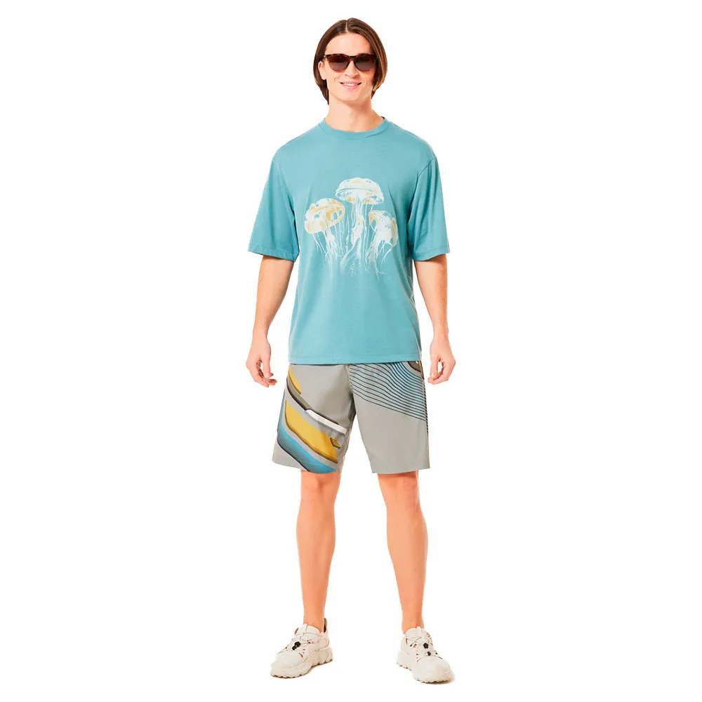 Купить Oakley foa406869-7c9-31 плавательные шорты Striped 19´´ boardshort Boulder Green 20x17x4 7ft.ru в интернет магазине Семь Футов