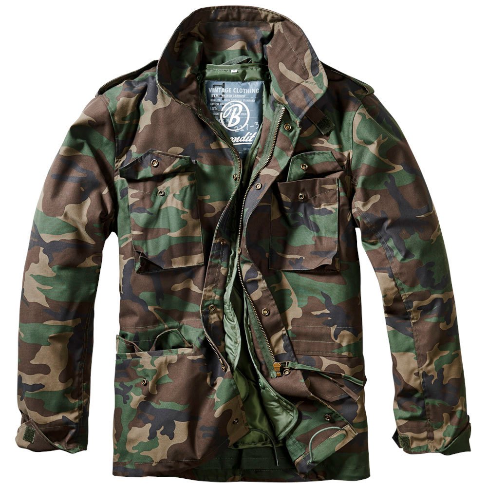 Купить Brandit 3108-10-S Куртка M65 Standard Зеленый  Woodland S 7ft.ru в интернет магазине Семь Футов