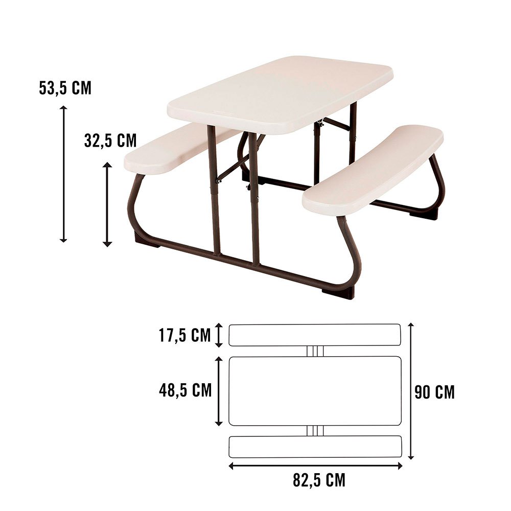 Купить Lifetime 92203 82.5x90x53.5 cm Детский стол для пикника Бежевый Cream 7ft.ru в интернет магазине Семь Футов