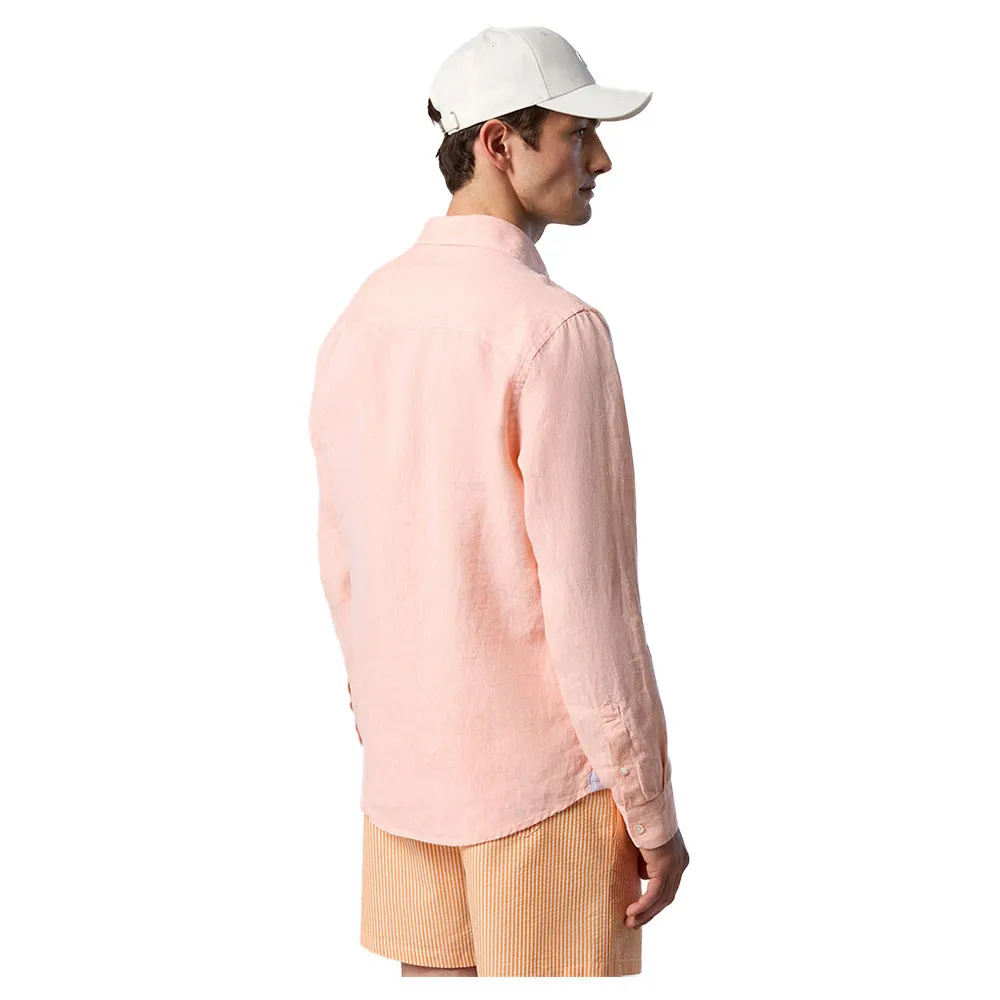 Купить North sails 664368-0731-XS Рубашка с длинным рукавом 664368 Оранжевый Melon XS 7ft.ru в интернет магазине Семь Футов
