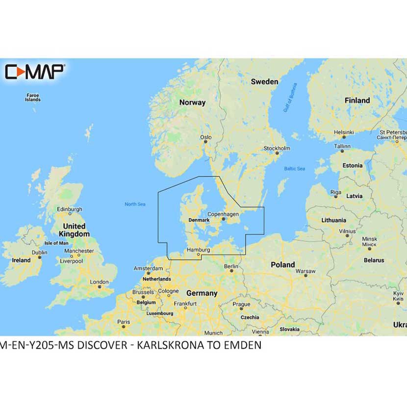 Купить C-map M-EN-Y205-MS Karlskrona To Emden карта  Multicolour 7ft.ru в интернет магазине Семь Футов