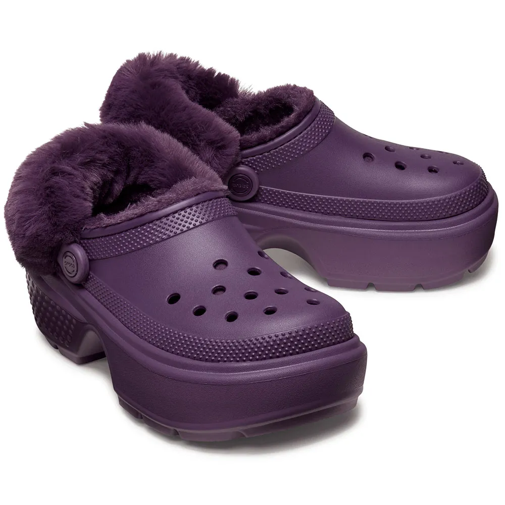 Купить Crocs 208546-5as-m4w6 Деревянные башмаки Stomp Lined Dark Iris 35x25x15 EU 36 7ft.ru в интернет магазине Семь Футов
