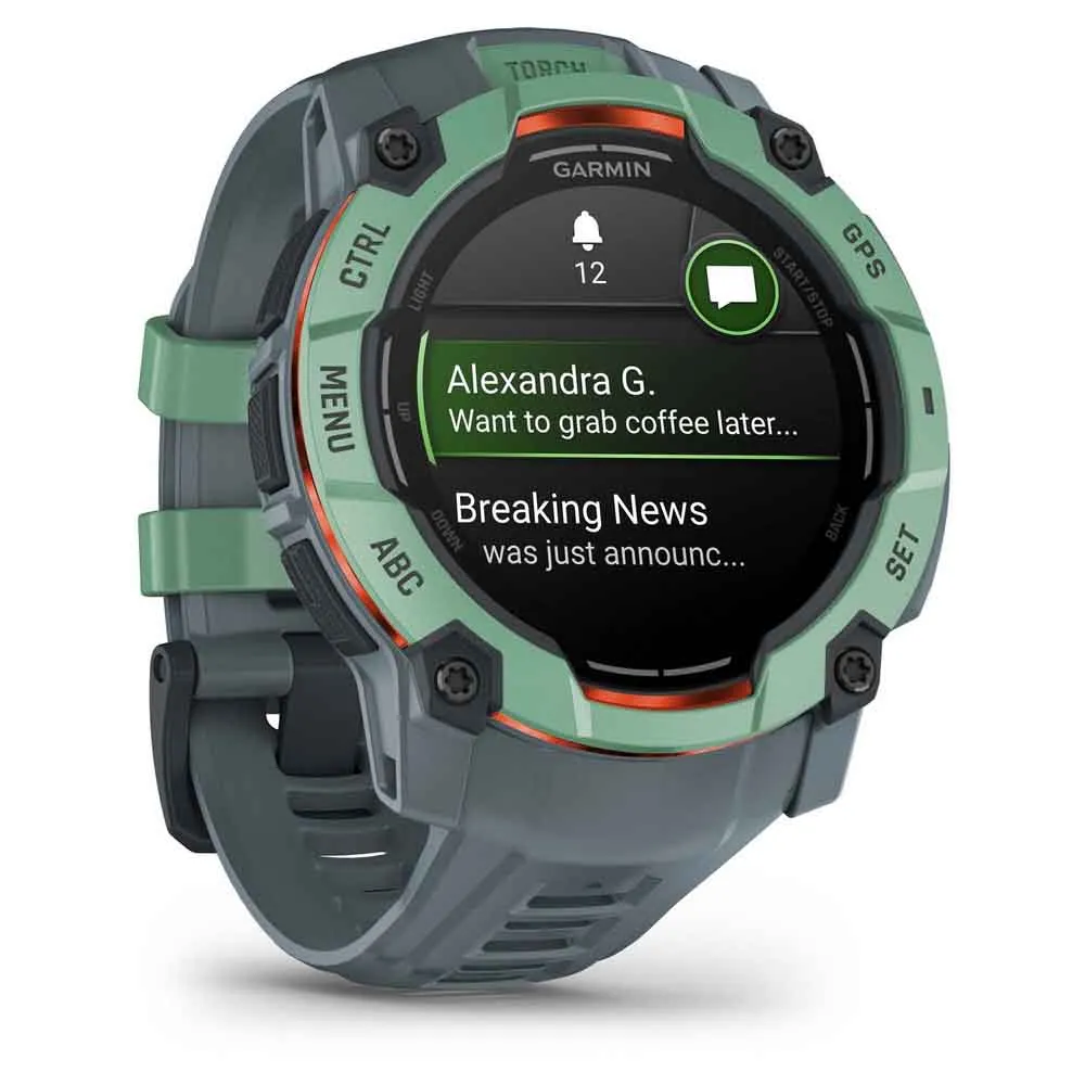 Купить Garmin 010-03020-01 Часы Instinct 3 50 mm Amoled Зеленый  Green / Grey 7ft.ru в интернет магазине Семь Футов