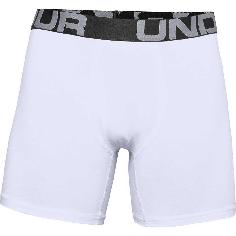 Купить Under armour 1363617-100-MD Боксёр Charged Cotton 6´´ 3 Единицы Белая White / White M 7ft.ru в интернет магазине Семь Футов