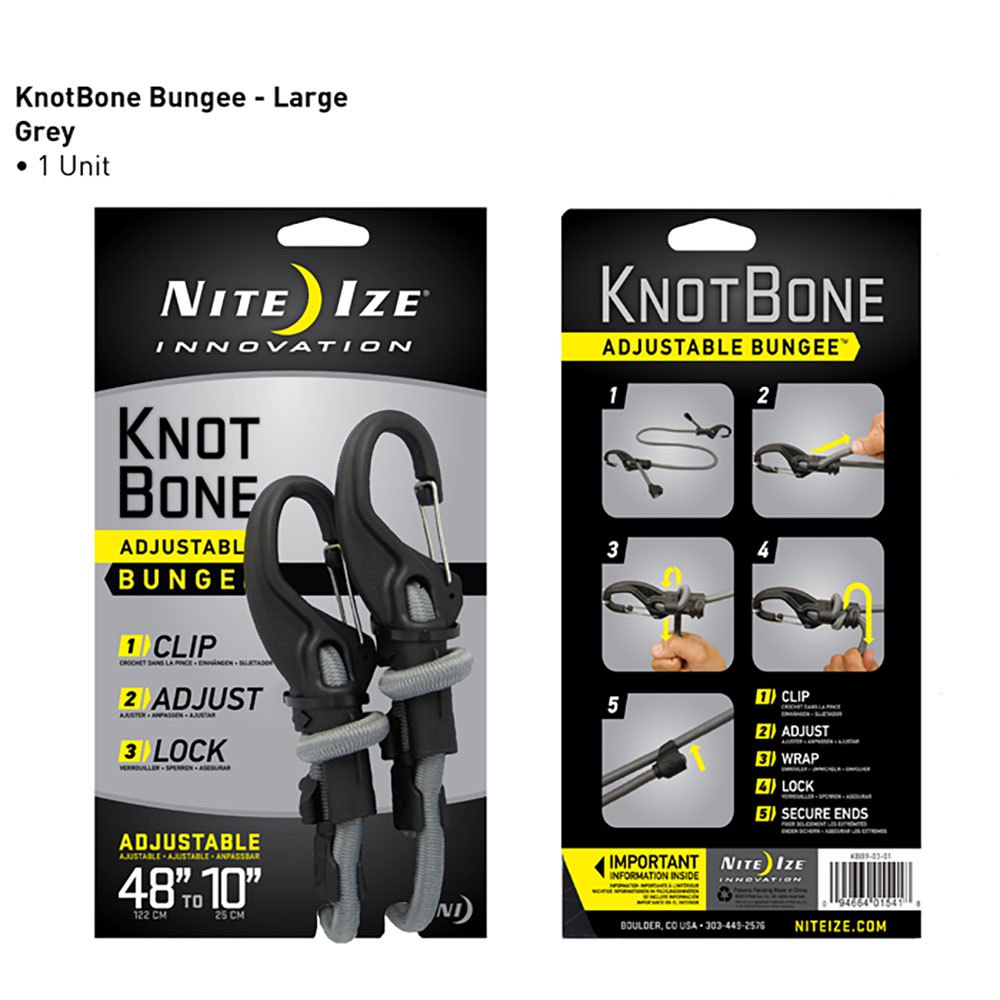 Купить Nite ize KBB5-01-R3 Knotbone Регулируемый натяжитель Octopus Grey 7ft.ru в интернет магазине Семь Футов
