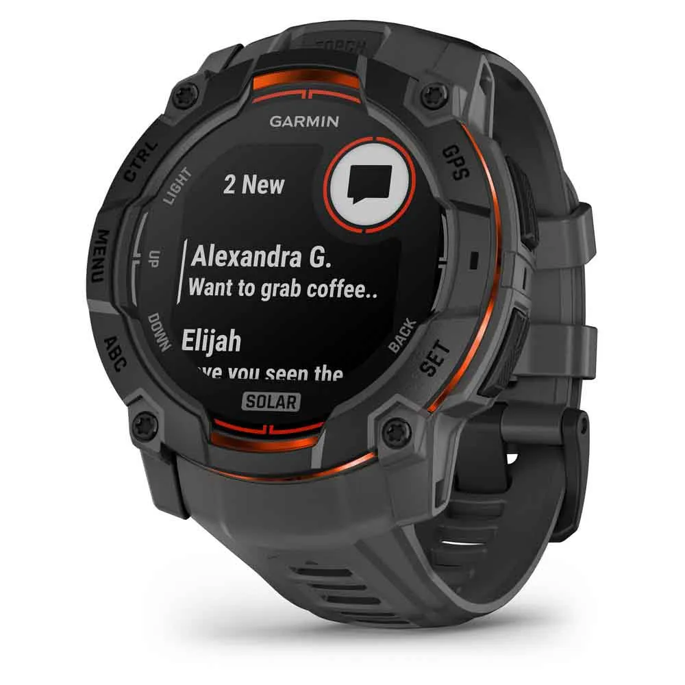 Купить Garmin 010-02935-00 Часы Instinct 3 50 mm Solar Черный  Black / Carbon 7ft.ru в интернет магазине Семь Футов