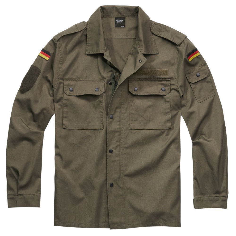 Купить Brandit 4221-1-XL Рубашка с длинным рукавом BW Field Зеленый Olive XL 7ft.ru в интернет магазине Семь Футов