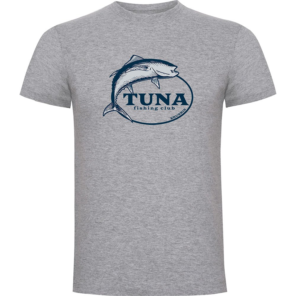 Купить Kruskis CA65500258C065 Футболка с коротким рукавом Tuna Fishing Club Серый Heather Grey M 7ft.ru в интернет магазине Семь Футов