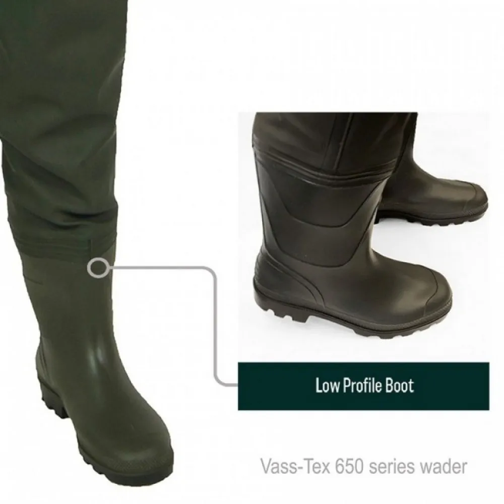 Купить Vass VA650-70/7/45 ПВХ-болотники Tex 650 Зеленый  Khaki EU 45 7ft.ru в интернет магазине Семь Футов