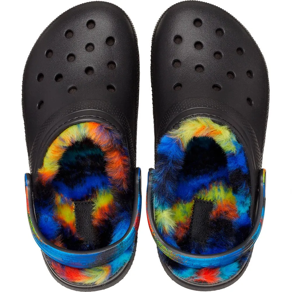 Купить Crocs 208095-0c4-c5 Деревянные башмаки Classic Lined Spray Dye T Black / Multi 35x25x15 EU 20 7ft.ru в интернет магазине Семь Футов