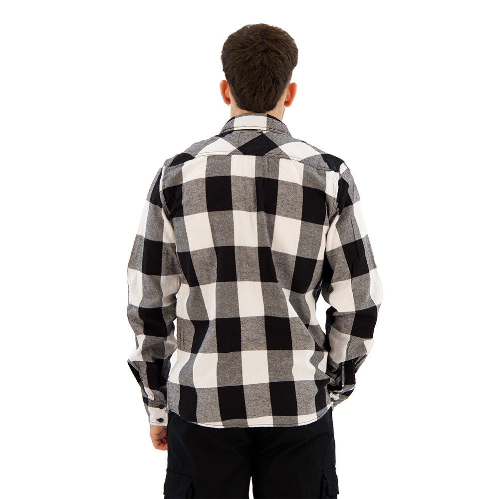 Купить Brandit 4002-46-S Рубашка с длинным рукавом Check Черный White / Black S 7ft.ru в интернет магазине Семь Футов