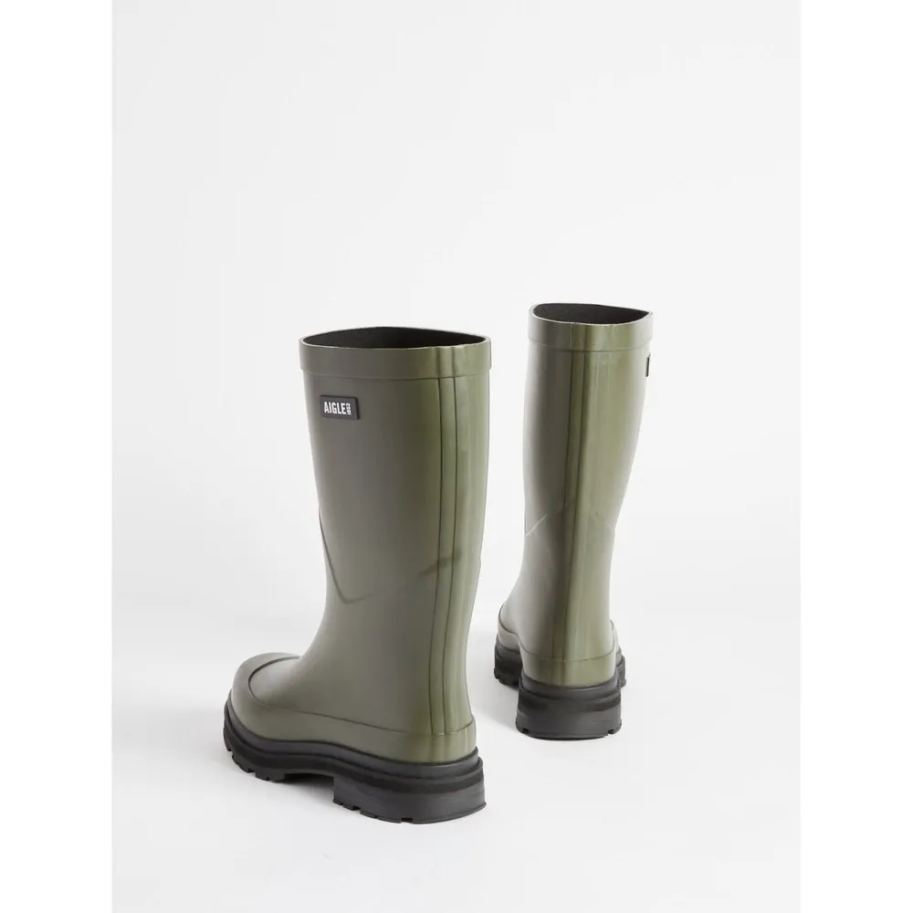 Купить Aigle na07a-39 дождевые сапоги Mid Rain Avocado 40x35x15 EU 39 7ft.ru в интернет магазине Семь Футов