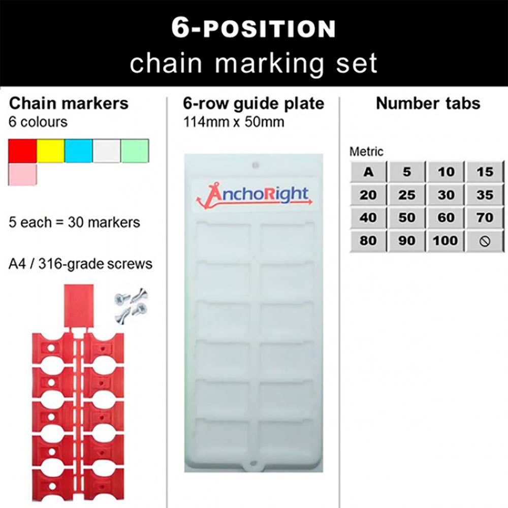 Купить Anchoright S1008 10 mm Набор маркеров цепи  8 Multicolour 7ft.ru в интернет магазине Семь Футов