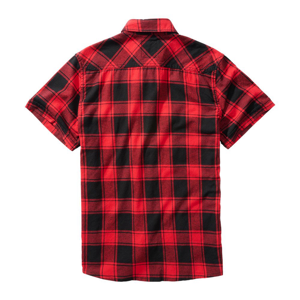 Купить Brandit 4032-41-S Рубашка с коротким рукавом Check Красный Red / Black S 7ft.ru в интернет магазине Семь Футов