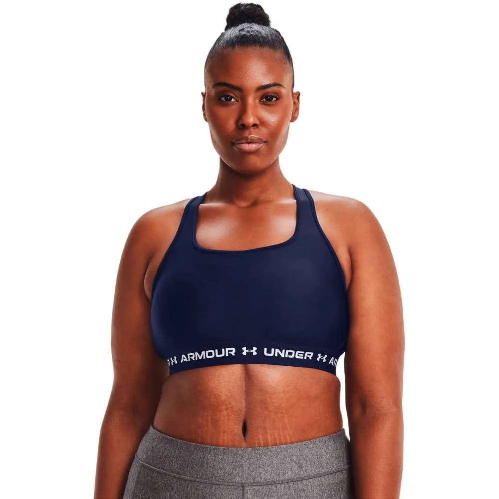Купить Under armour 1361034-410-xxl Спортивный бюстгальтер средней поддержки Crossback Midnight Navy / Midnight Navy / White 15x15x5 2XL 7ft.ru в интернет магазине Семь Футов