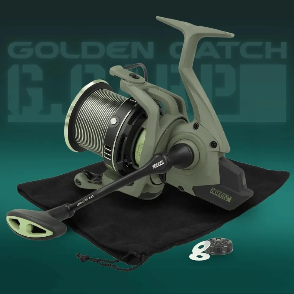 Купить Golden catch g.carp 1039080 Катушка для карпфишинга Fury Green / Black 20x20x15 10000 7ft.ru в интернет магазине Семь Футов