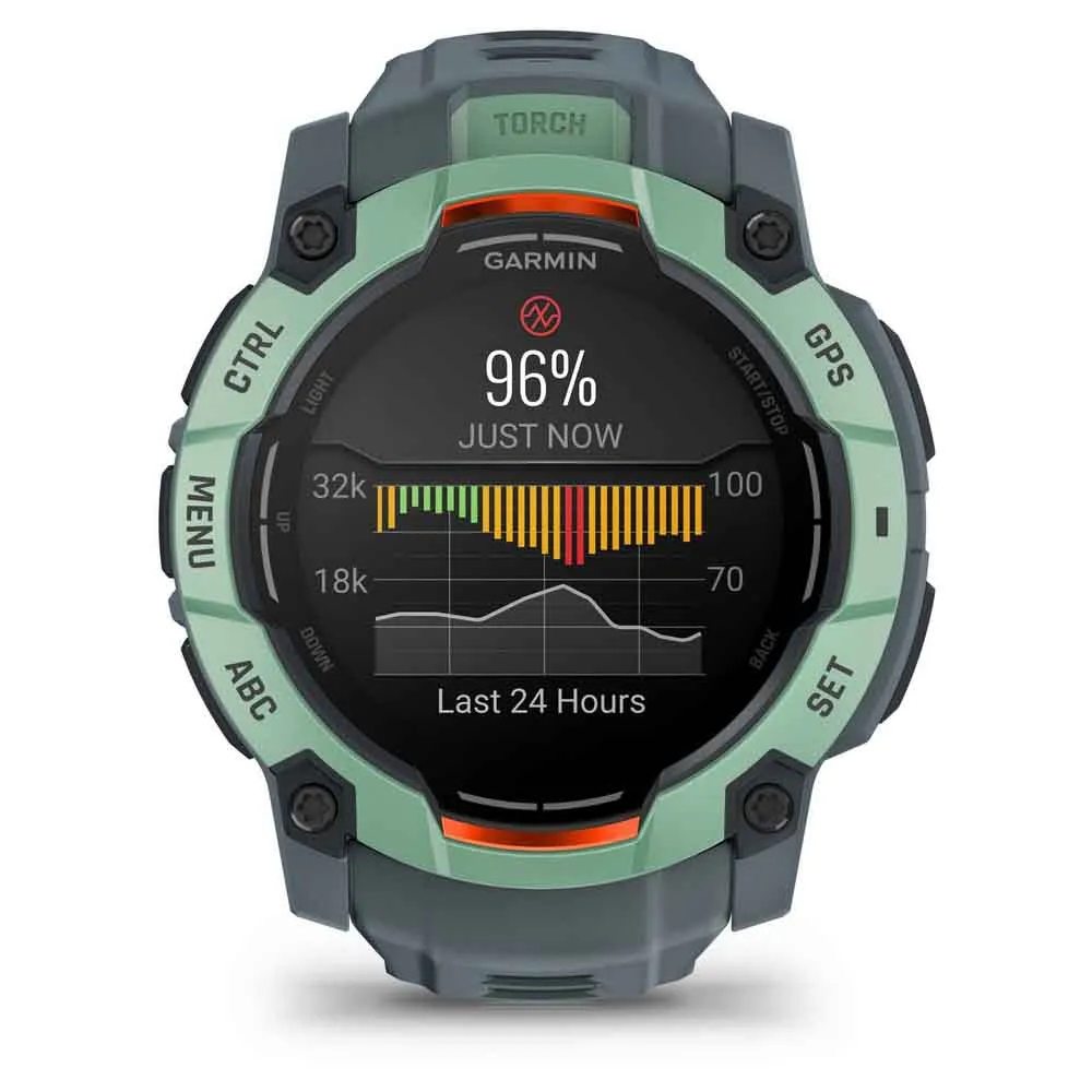 Купить Garmin 010-03020-01 Часы Instinct 3 50 mm Amoled Зеленый  Green / Grey 7ft.ru в интернет магазине Семь Футов