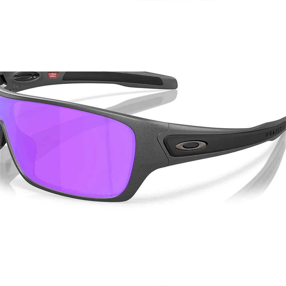 Купить Oakley OO9307-3132-0 поляризованные солнцезащитные очки Turbine rotor Бесцветный Matte Steel Prizm Violet Polar/CAT3 7ft.ru в интернет магазине Семь Футов