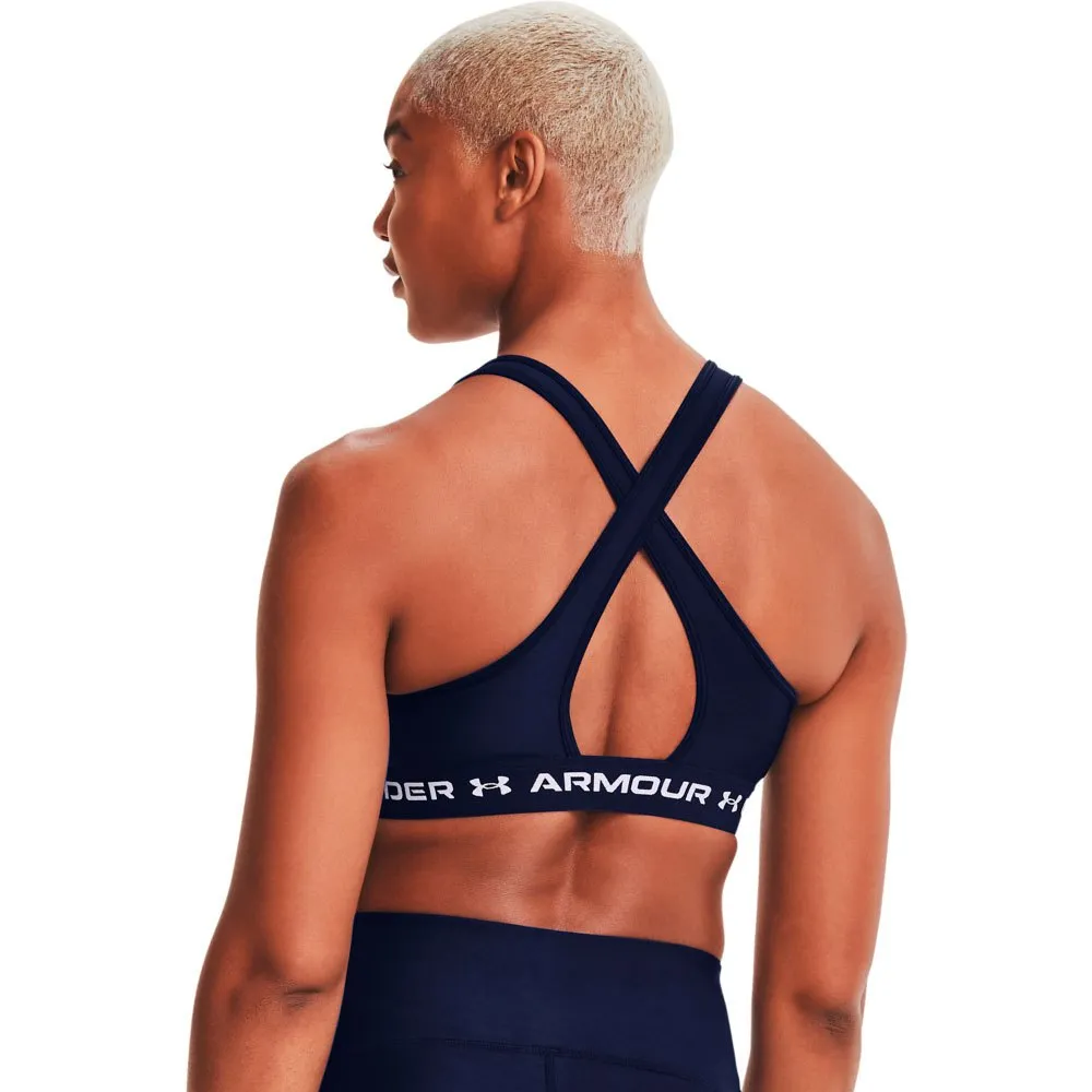 Купить Under armour 1361034-410-xxl Спортивный бюстгальтер средней поддержки Crossback Midnight Navy / Midnight Navy / White 15x15x5 2XL 7ft.ru в интернет магазине Семь Футов