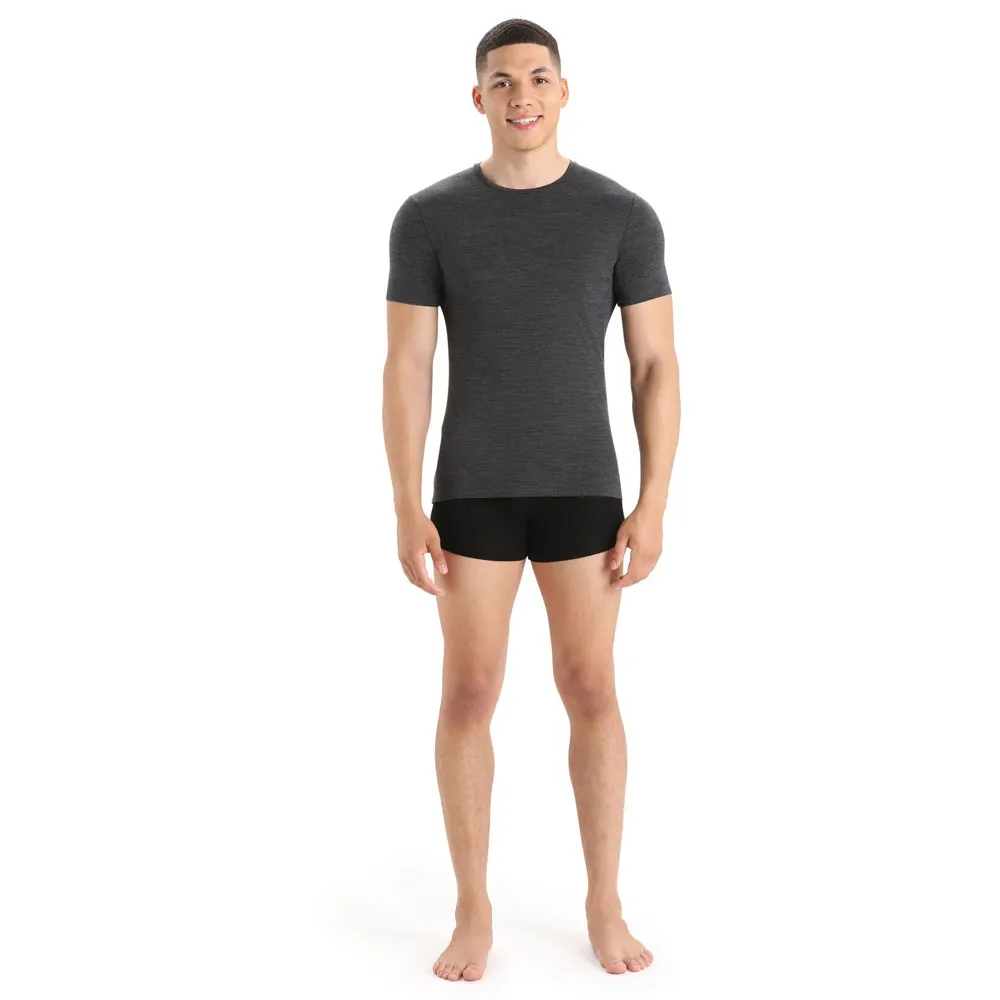 Купить Icebreaker 103033011L Базовый слой с коротким рукавом Merino 150 Anatomica Серый Jet Heather 011 L 7ft.ru в интернет магазине Семь Футов