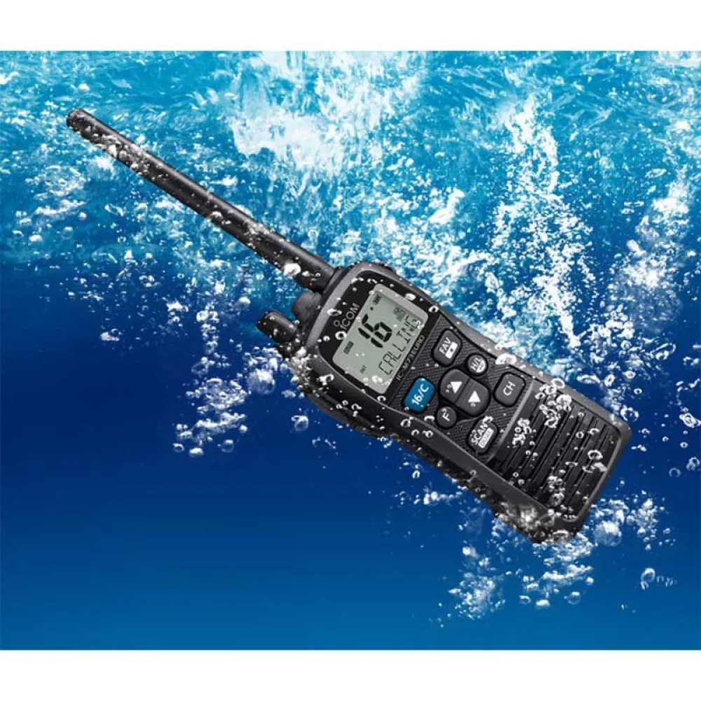 Купить Icom DIC-012 IPX7 6W ИК-М 73Евро Портативный морской УКВ Радио Станция Черный Black 7ft.ru в интернет магазине Семь Футов