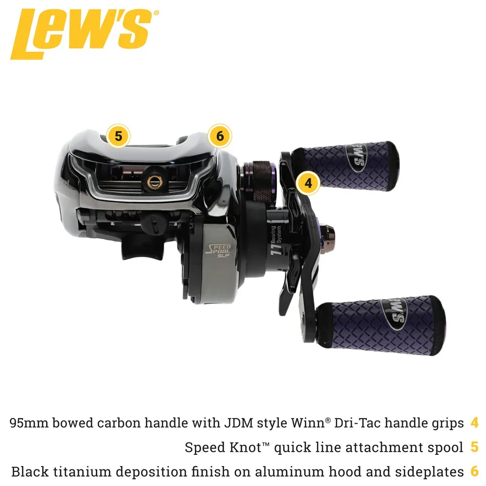 Купить Lews pt1shlg2 Катушка для бейткастинга Pro Ti LH Black 20x15x15 Ratio: 7.5:1 7ft.ru в интернет магазине Семь Футов