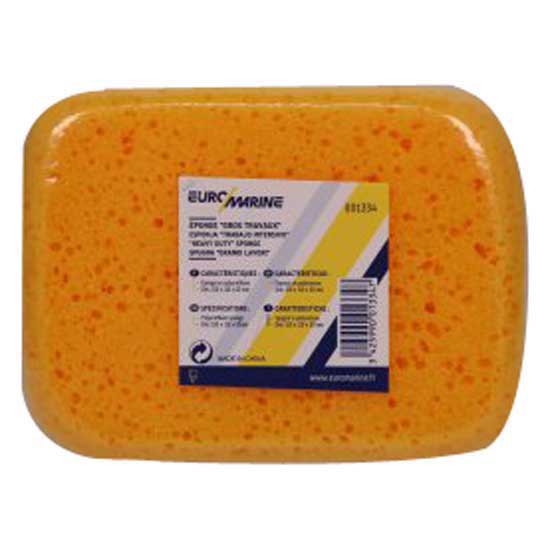 Купить Euromarine 001334 Сверхмощная губка  Yellow 15 x 11 x 6 cm 7ft.ru в интернет магазине Семь Футов