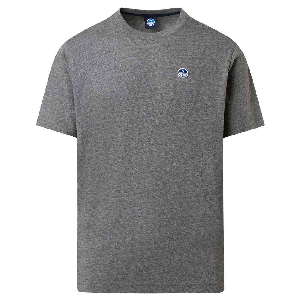 Купить North sails 692970-0928-XS Футболка с коротким рукавом Basic Bollo Серый Medium Grey Melange XS 7ft.ru в интернет магазине Семь Футов