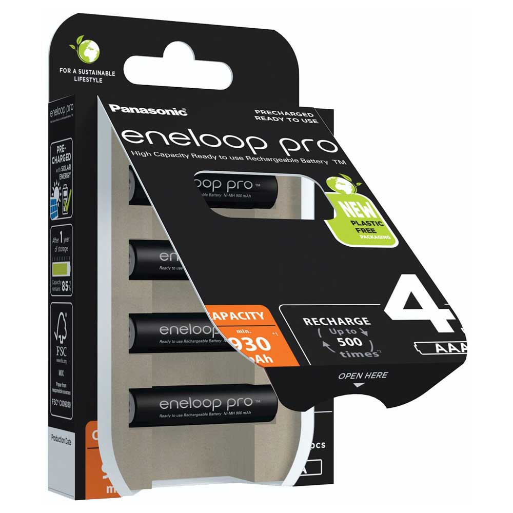 Купить Eneloop BK-4HCDE/4BE Pro Micro Аккумуляторная батарея Серебристый Black 7ft.ru в интернет магазине Семь Футов