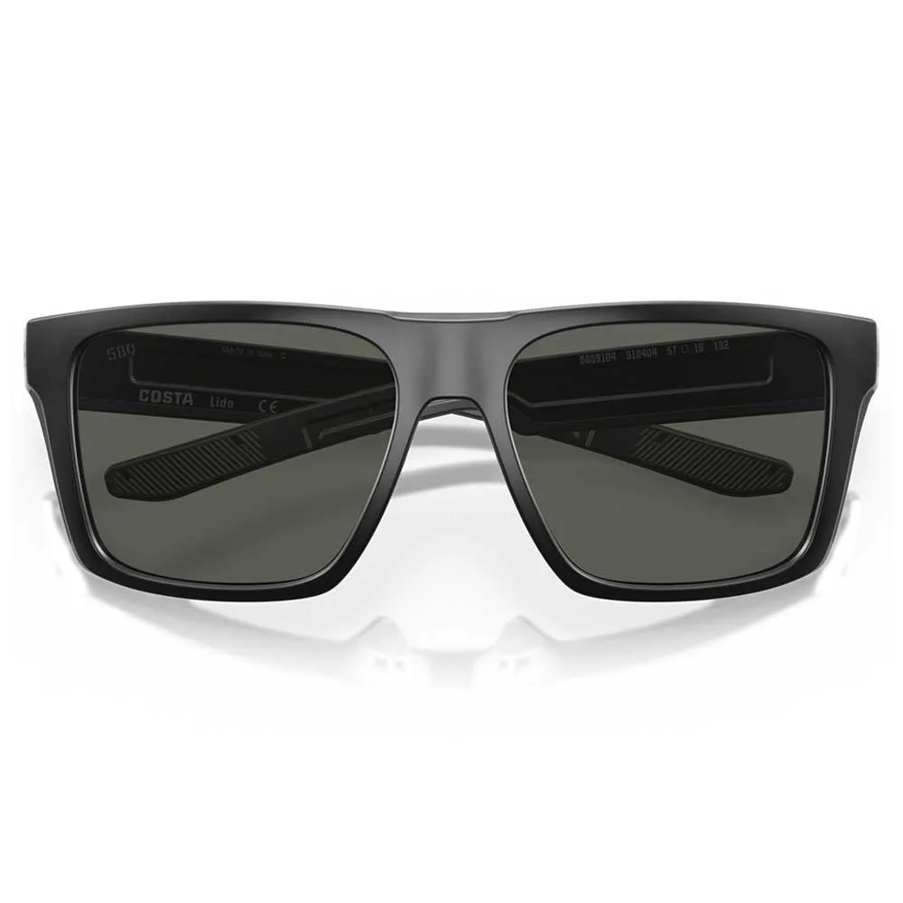 Купить Costa 06s9104-91040457 поляризованные солнцезащитные очки Lido Matte Black 25x12x10 Gray 580G/CAT3 7ft.ru в интернет магазине Семь Футов