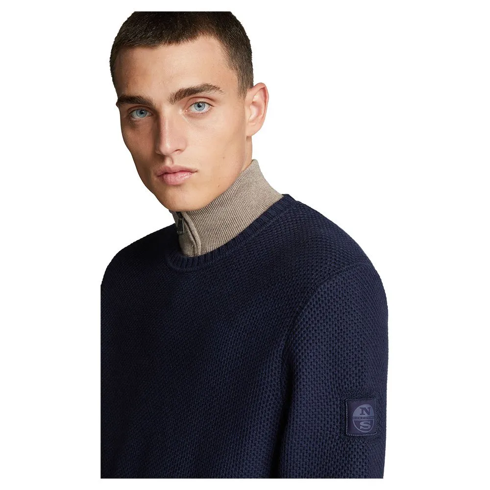Купить North sails 699444-0802-XL Свитер Свитер Cotton Wool Голубой Navy Blue XL 7ft.ru в интернет магазине Семь Футов