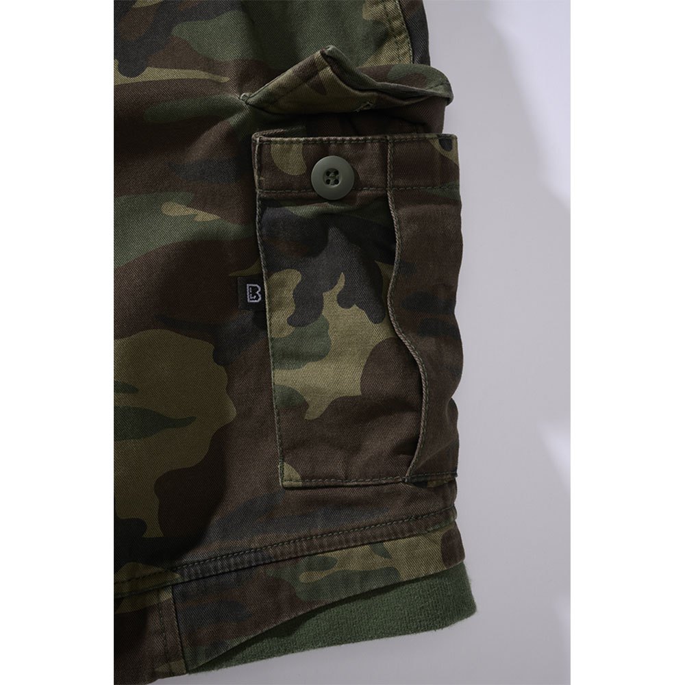 Купить Brandit 2023-10-7XL Шорты Packham Vintage Зеленый  Woodland 7XL 7ft.ru в интернет магазине Семь Футов