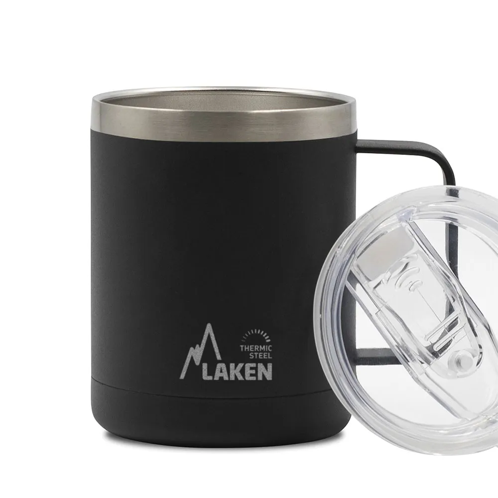 Купить Laken mug36n термокружка Steel 400ml Black 10x12x12 7ft.ru в интернет магазине Семь Футов