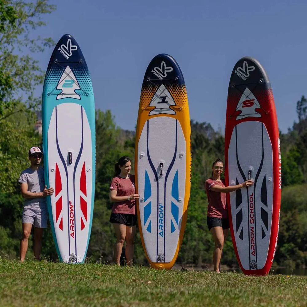 Купить Kohala 1637 Надувной комплект для падлбординга Arrow 1 Paddle Surf Board 10´2´´ Yellow / Blue / White 175x55x28 310 cm 7ft.ru в интернет магазине Семь Футов