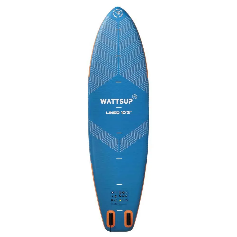 Купить Wattsup pb-wlined102 Надувной комплект для падлбординга Lined 10´2´´ Bue / Orange 93x34x24 310 cm 7ft.ru в интернет магазине Семь Футов