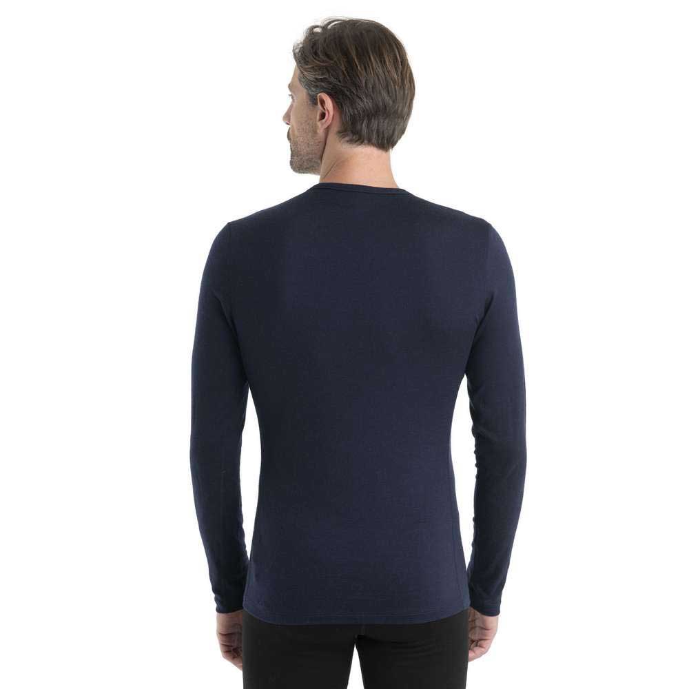 Купить Icebreaker 0A56QU401XXL Базовый слой с длинным рукавом 200 Oasis Crewe Remarkables Merino Голубой Midnight Navy 2XL 7ft.ru в интернет магазине Семь Футов