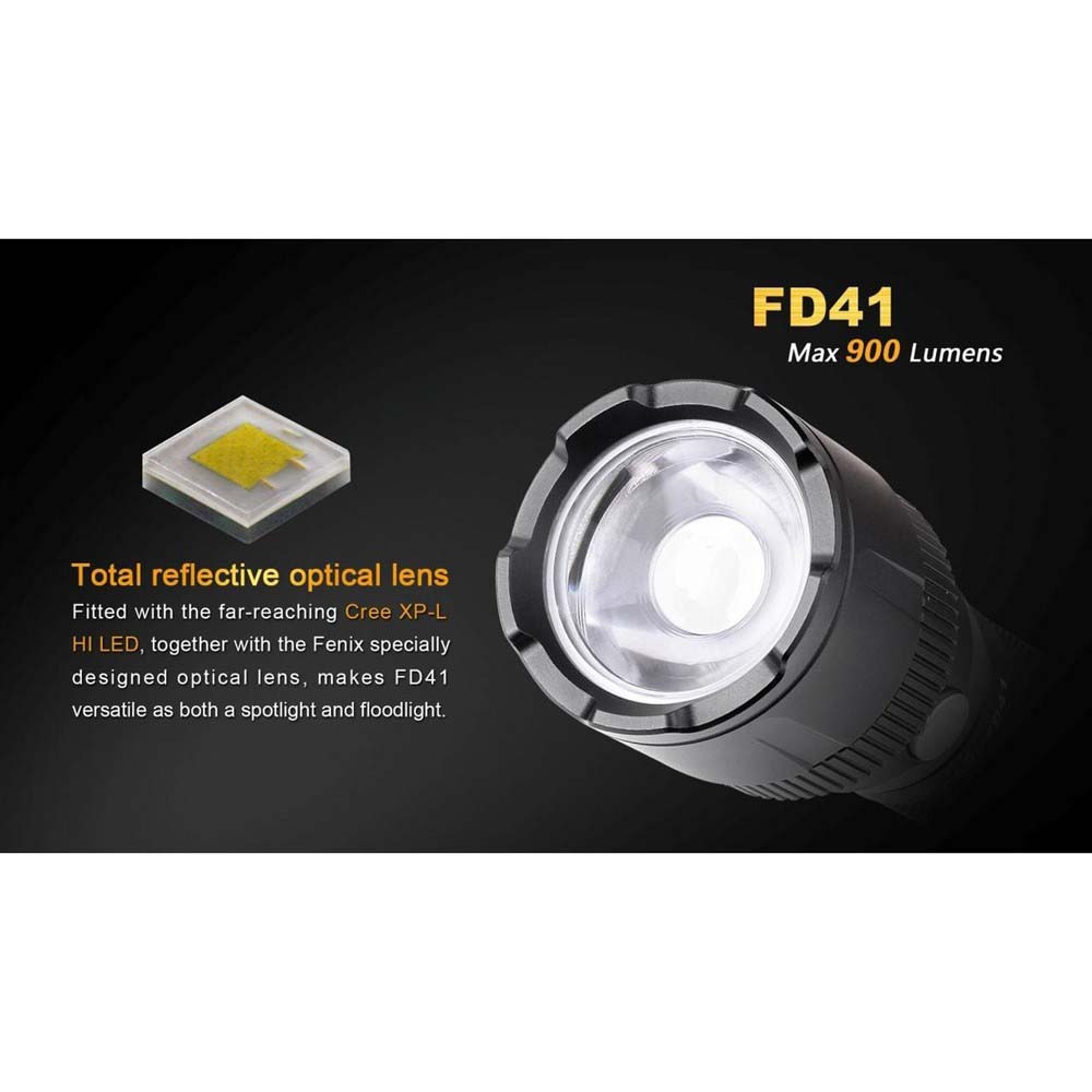 Купить Fenix FD41 Черный  Black 900 Lumens 7ft.ru в интернет магазине Семь Футов