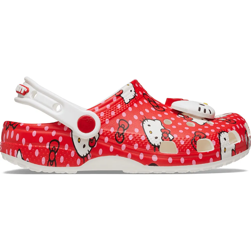 Купить Crocs 210577-90h-c4 Деревянные башмаки Hello Kitty Red Classic Multi 35x25x15 EU 19 7ft.ru в интернет магазине Семь Футов