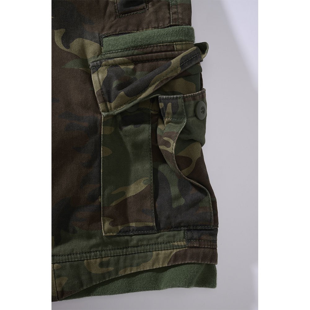 Купить Brandit 2023-10-7XL Шорты Packham Vintage Зеленый  Woodland 7XL 7ft.ru в интернет магазине Семь Футов