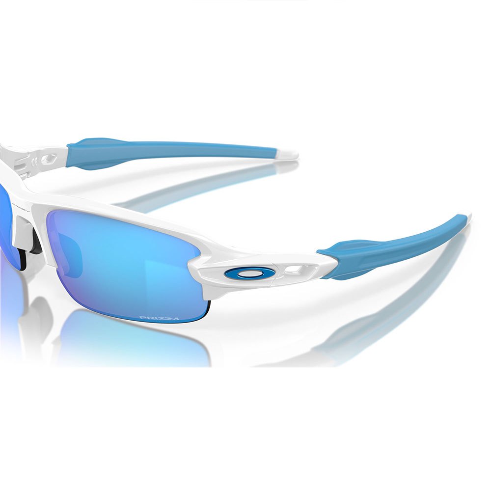 Купить Oakley 0OJ9008-900806 Flak XXS Молодежные солнцезащитные очки Polished White Prizm Sapphire/CAT3 7ft.ru в интернет магазине Семь Футов
