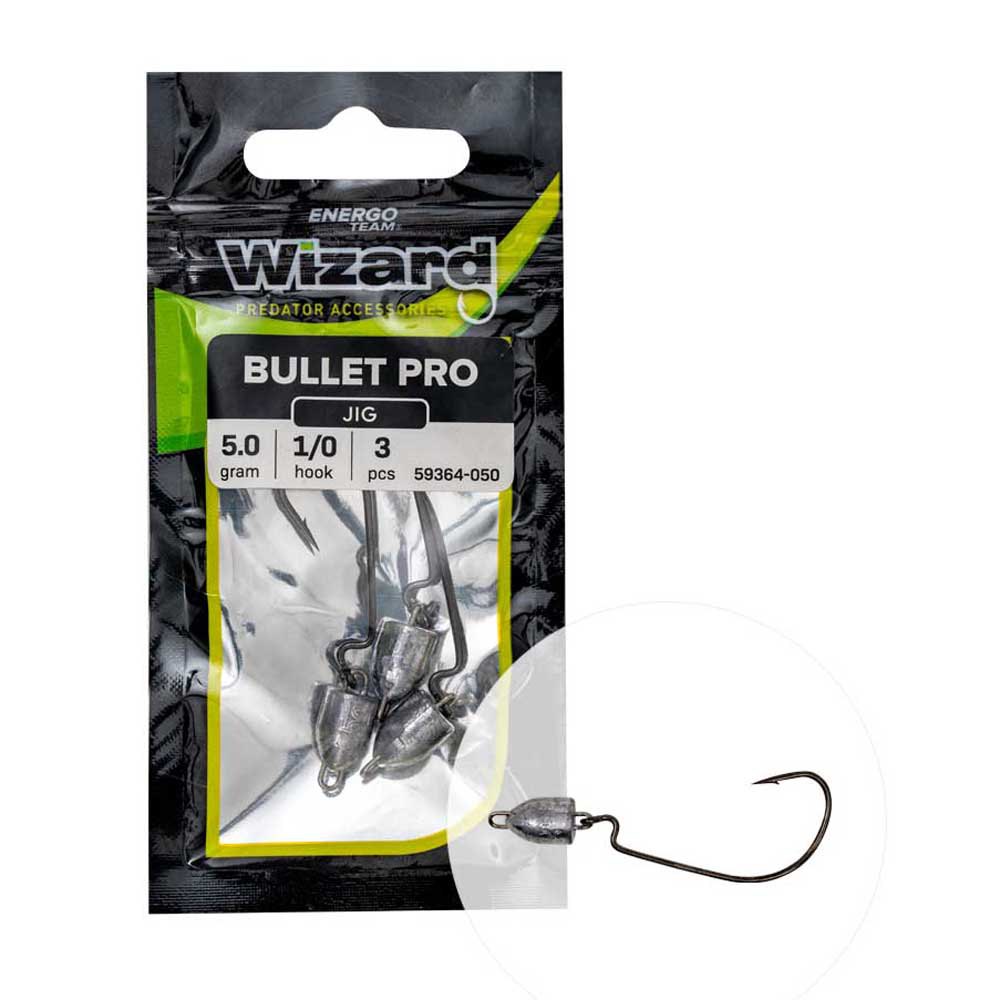 Купить Wizard 59363035 Bullet Pro Jig Джиг-голова  Black Nickel 3.5 g 7ft.ru в интернет магазине Семь Футов