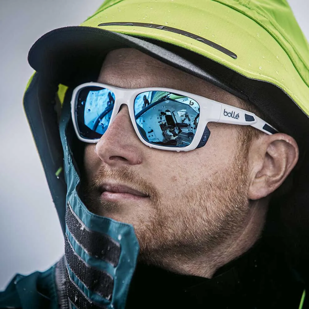 Купить Bolle BS035002 поляризованные солнцезащитные очки Airdrift White Matte Navy Volt+ Offshore Polarized/CAT3 7ft.ru в интернет магазине Семь Футов