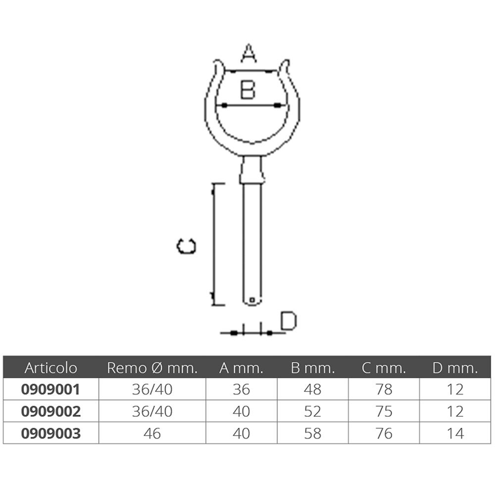 Купить Forniture nautiche italiane 909002 Латунная опора весла Серебристый Grey 52 mm  7ft.ru в интернет магазине Семь Футов