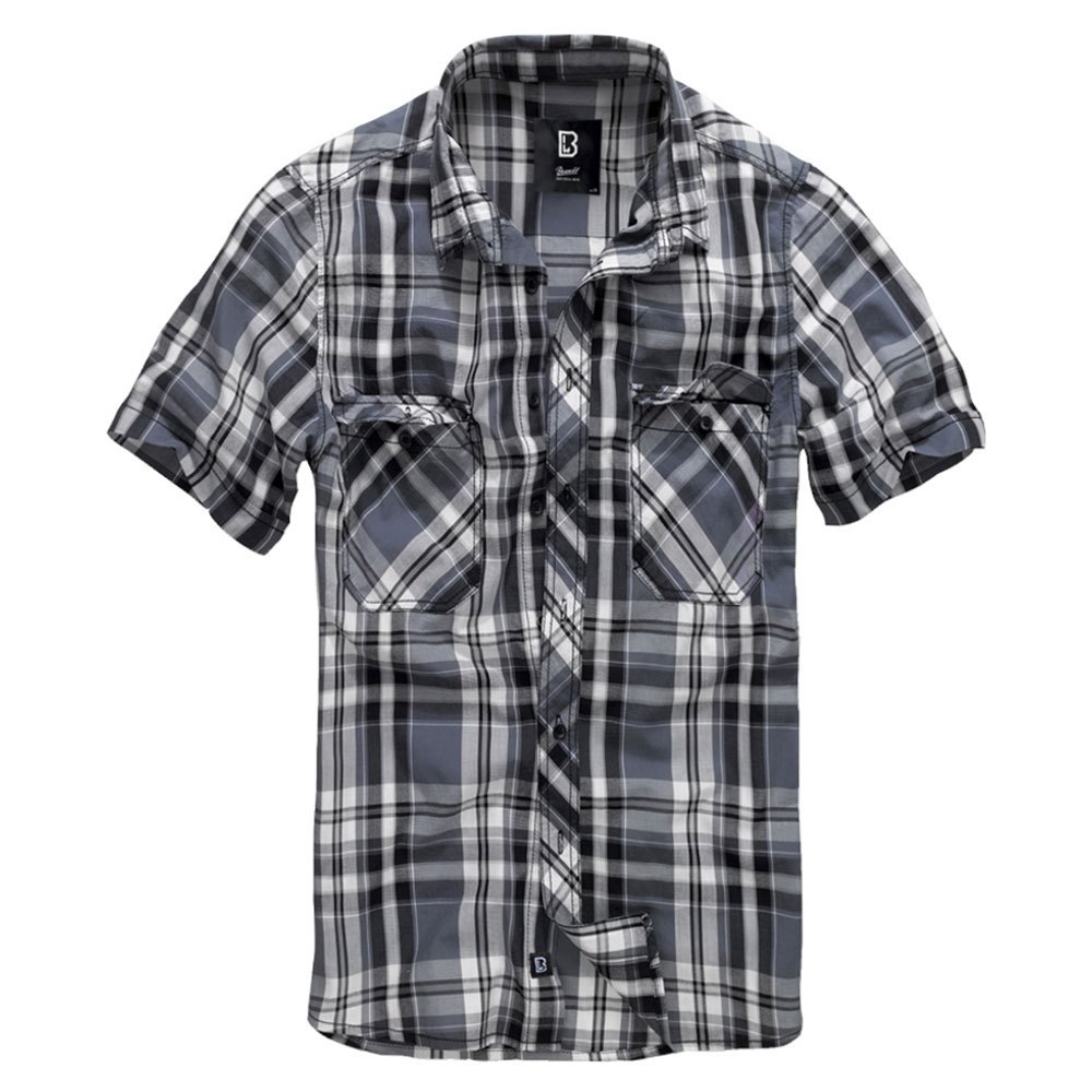 Купить Brandit 4012-69-4XL Рубашка с коротким рукавом Roadstar Серый Black / Anthracite 4XL 7ft.ru в интернет магазине Семь Футов
